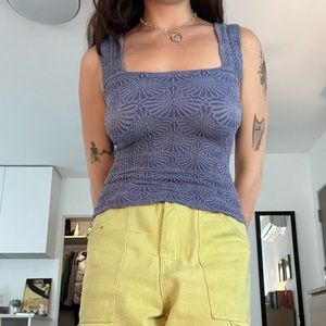 Subtly Floral Tank Top